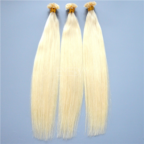 #60 ash blonde pre bonded remy hair extensions YJ140